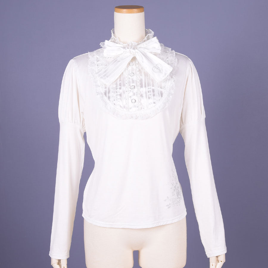 【Custom only⚠️】Classic Blouse Neck Tops / WH
