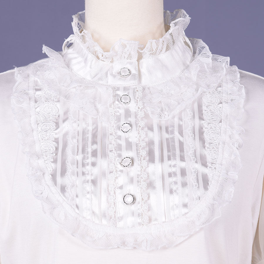 【Custom only⚠️】Classic Blouse Neck Tops / WH