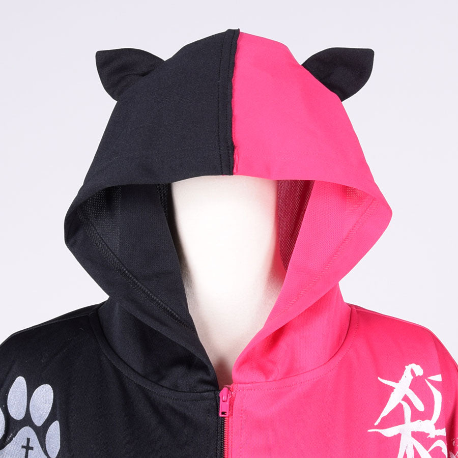 H&A Cat Ear Chaos Hoodie / BK-PK