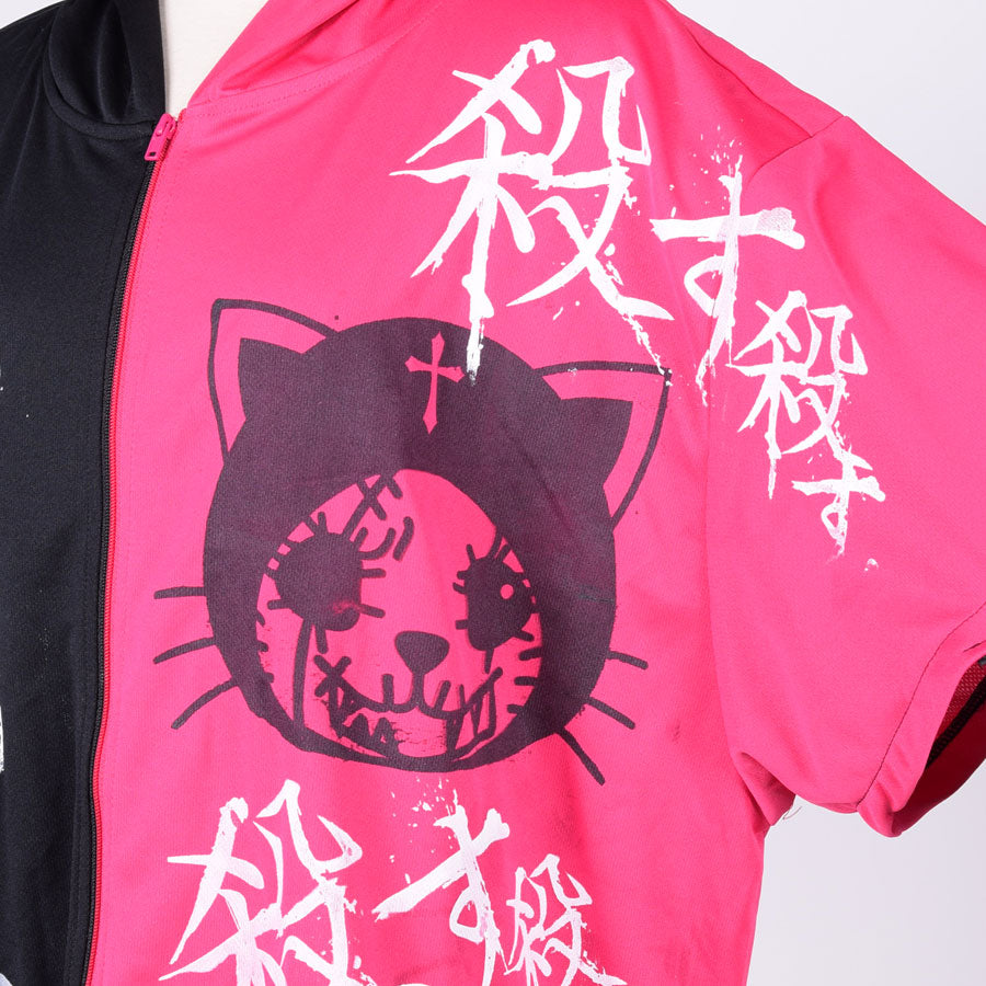 H&A Cat Ear Chaos Hoodie / BK-PK