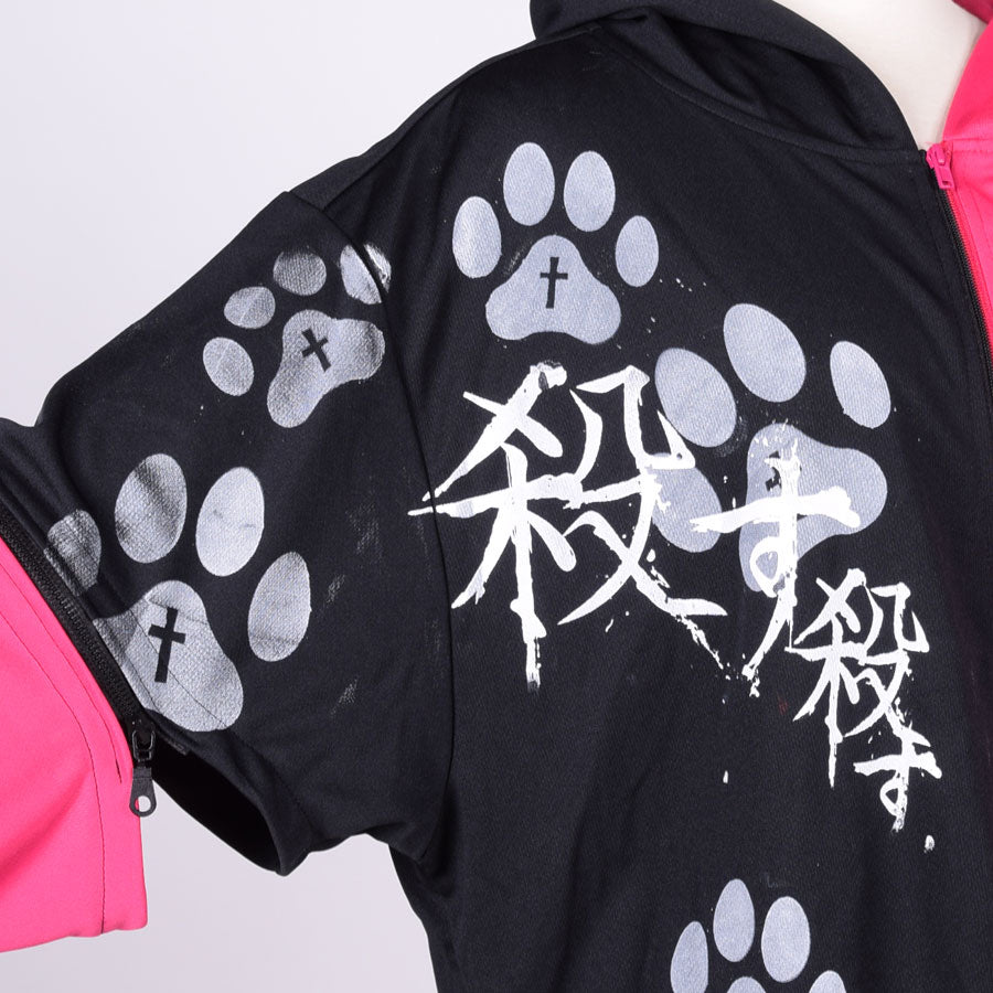 H&A Cat Ear Chaos Hoodie / BK-PK