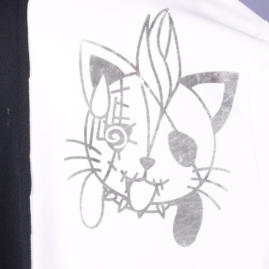 H&A Cat Ear Chaos Hoodie / WH-BK