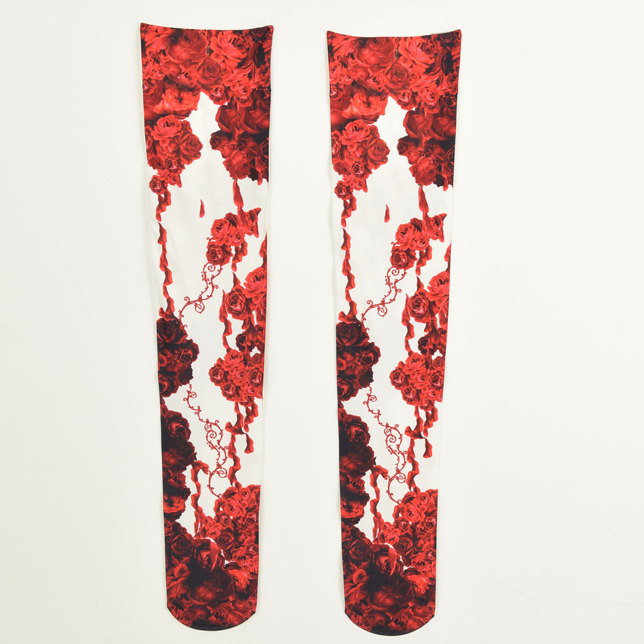 White Bloody Rose Overknees