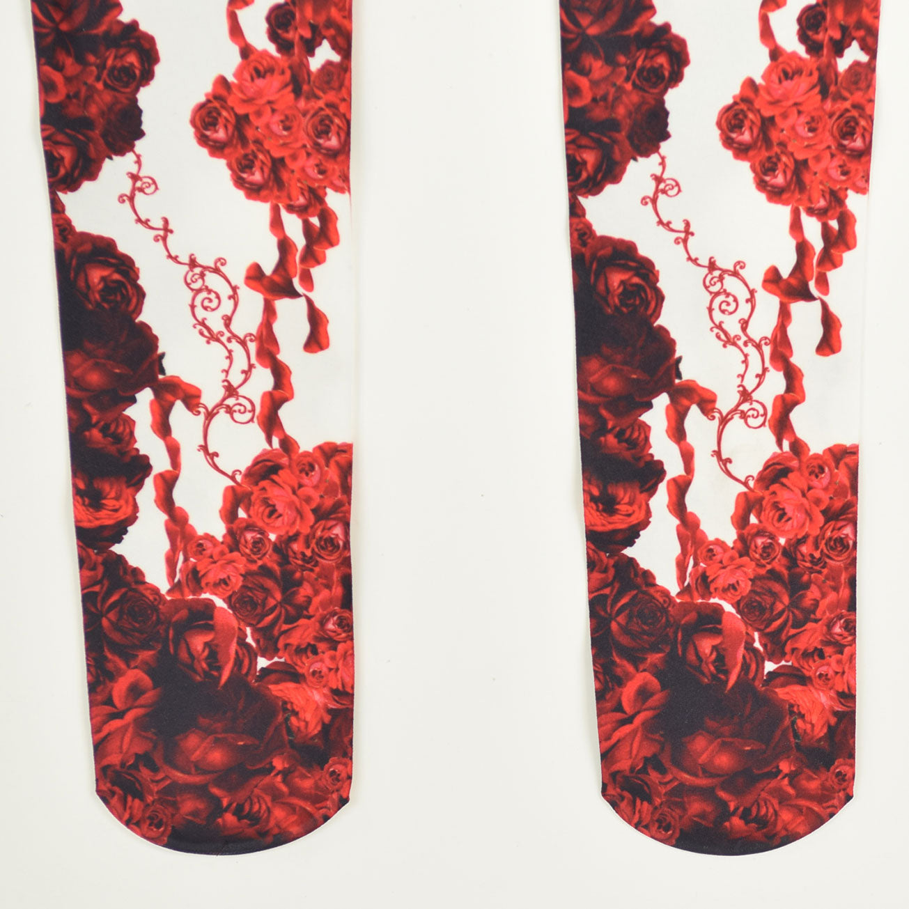 White Bloody Rose Overknees