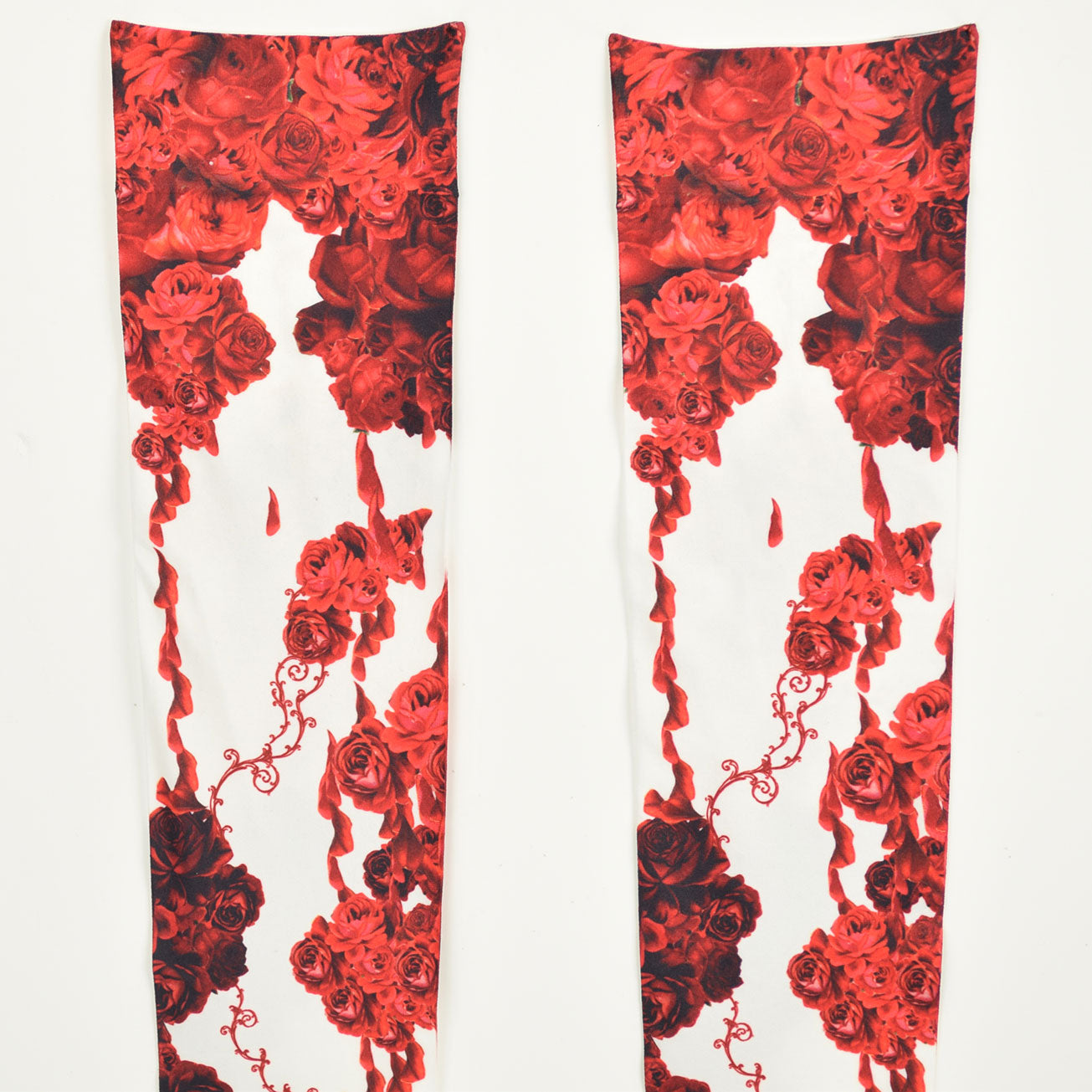 White Bloody Rose Overknees