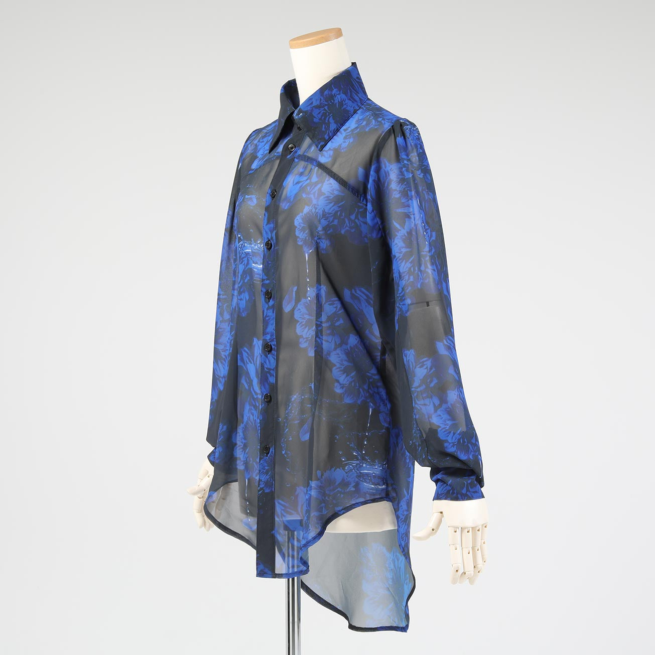 BLOODY BLUE DAHLIA BLOUSE