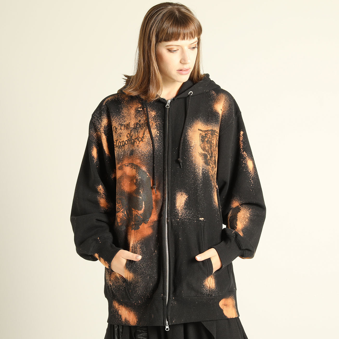Element Bleach Double Zip Hoodie