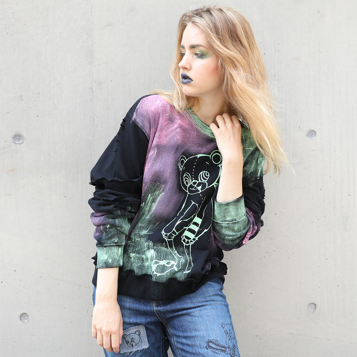 Kumada-San Art Paint Sweatshirt