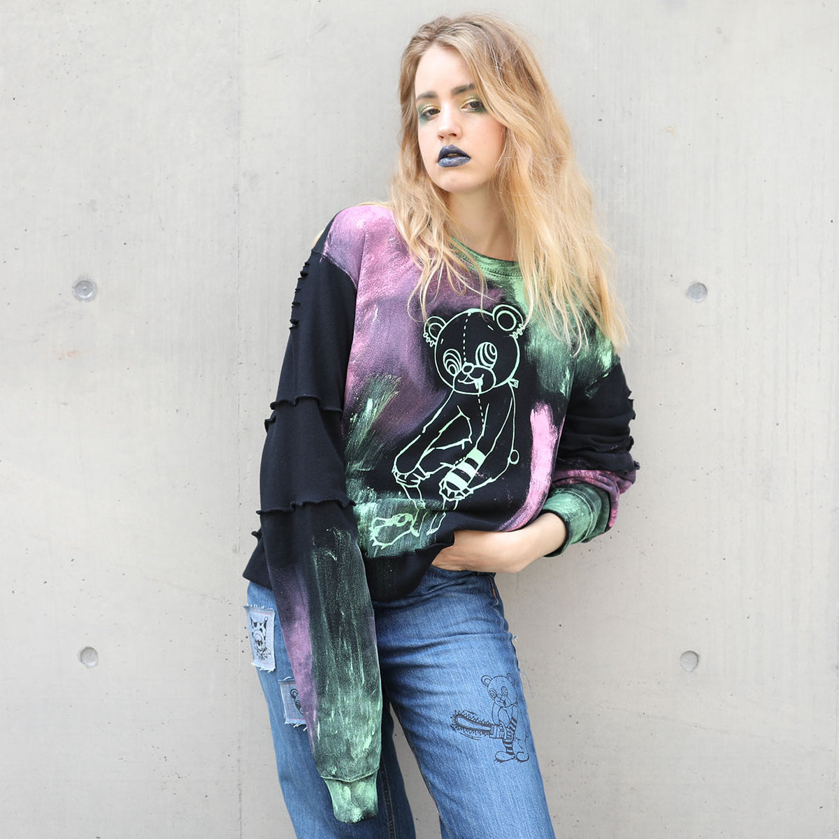 Kumada-San Art Paint Sweatshirt