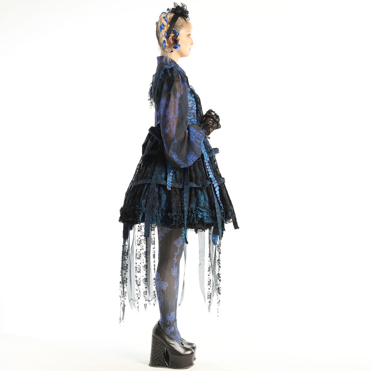 Blue Dragon Bird Cage Dress (2sizes)