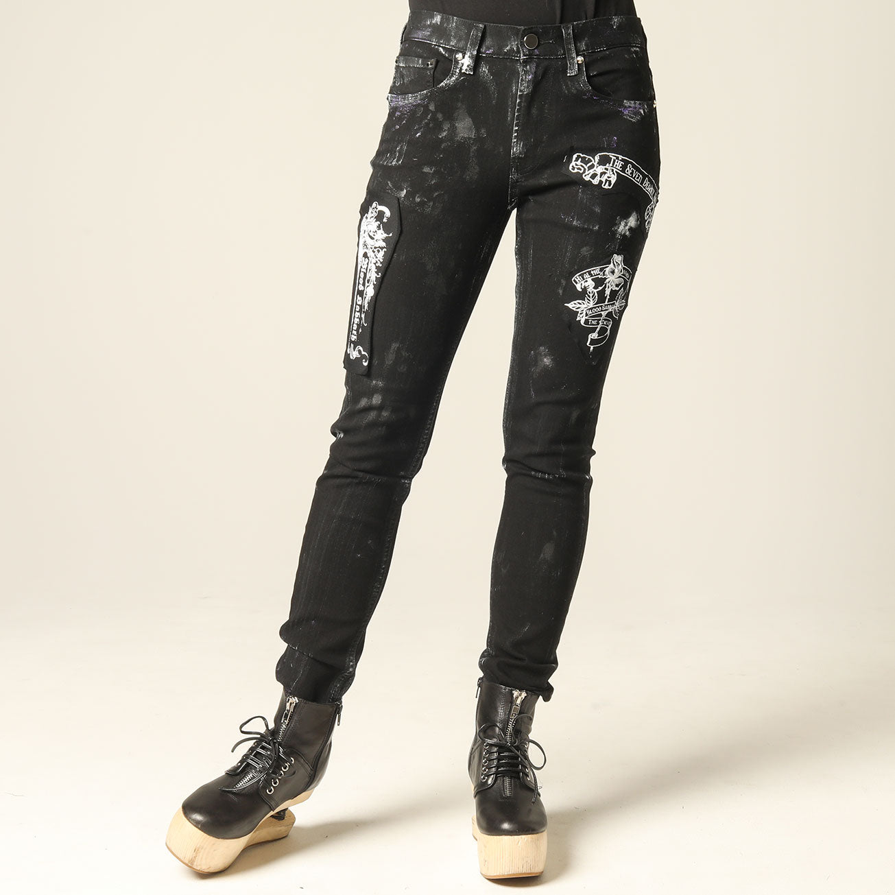 Crash Patch Black Denim (3 sizes)