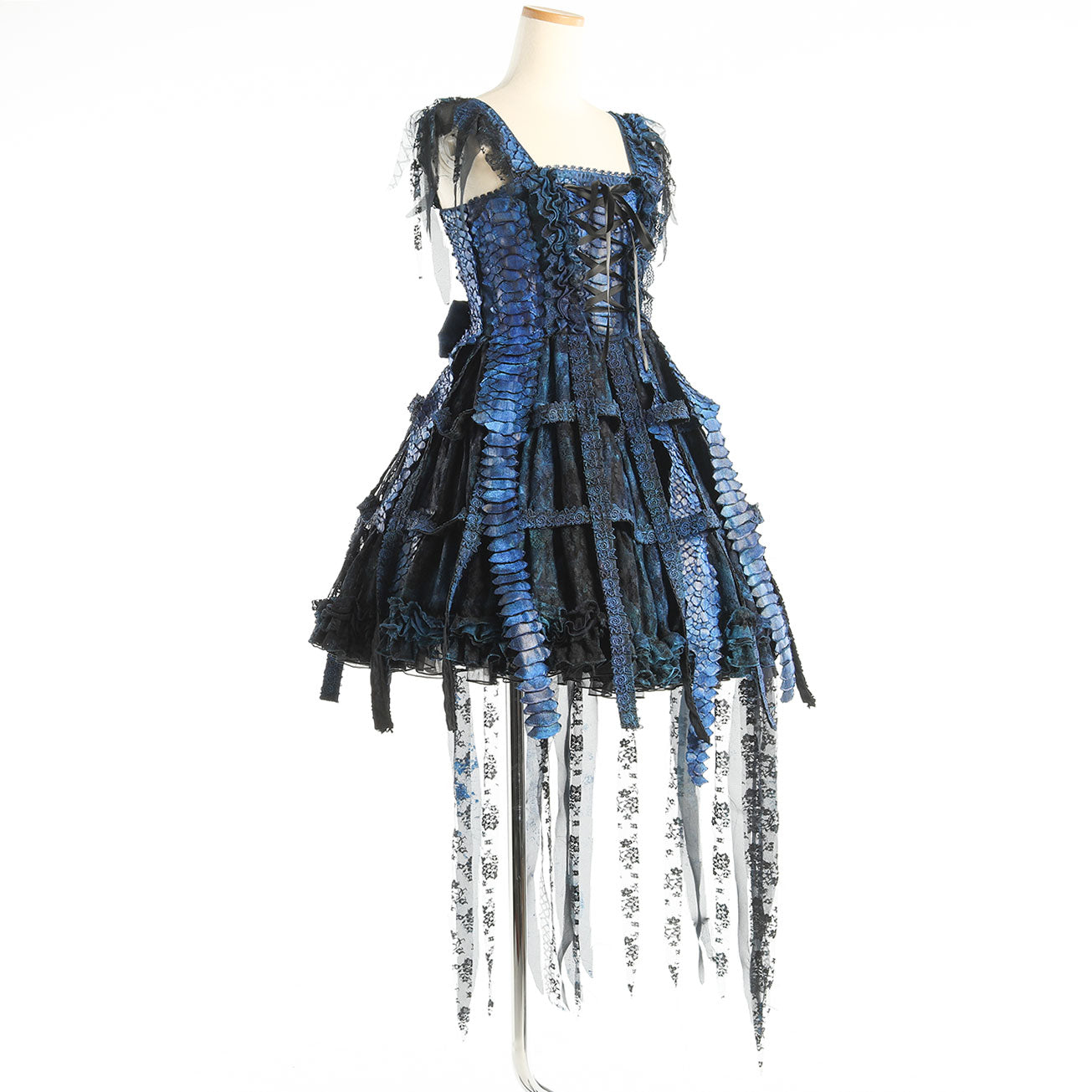 Blue Dragon Bird Cage Dress (2sizes)