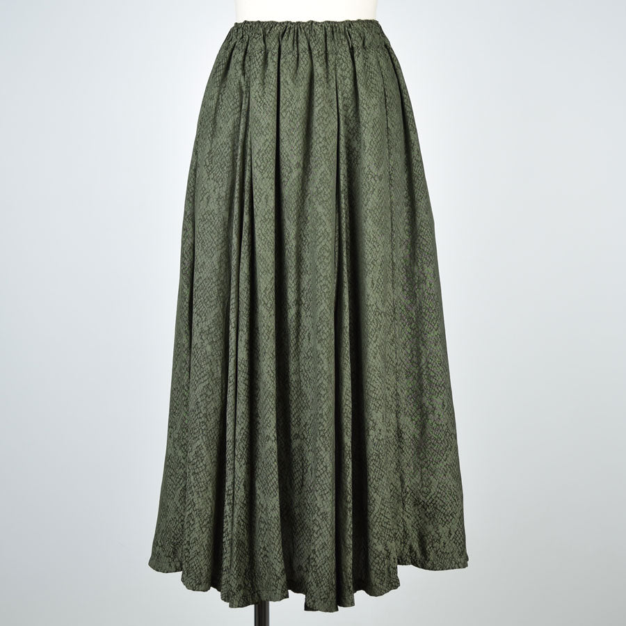 Snake JACQUARD FLARED SKIRT