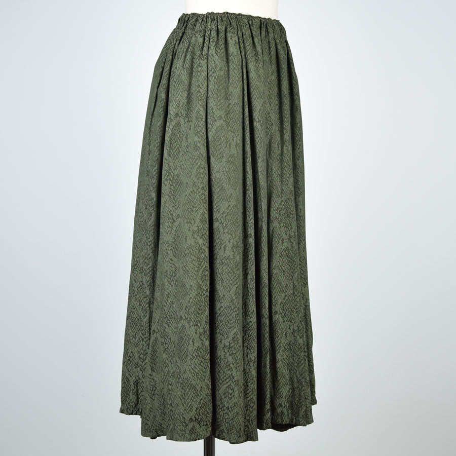 Snake JACQUARD FLARED SKIRT