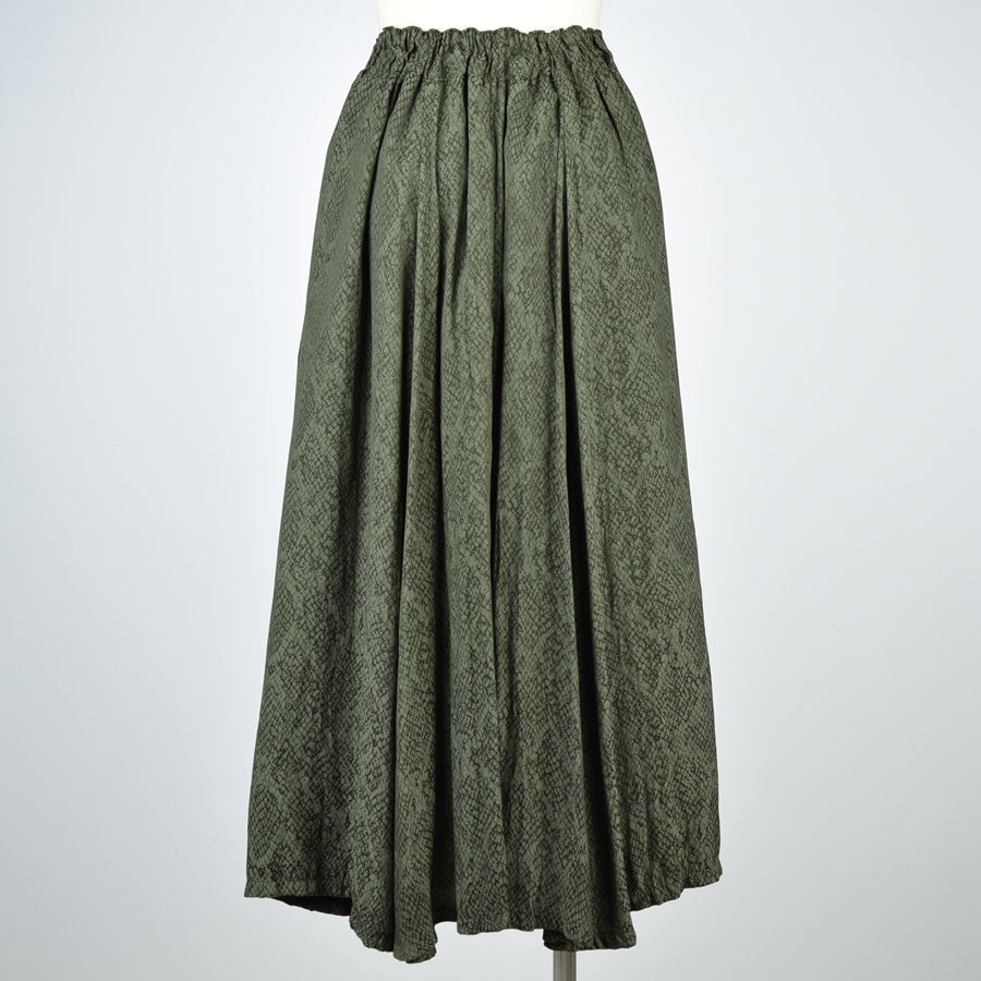 Snake JACQUARD FLARED SKIRT