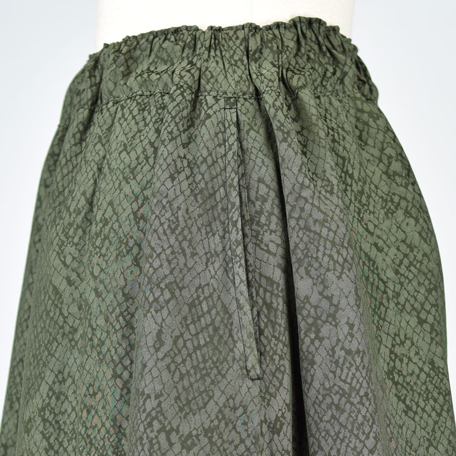 Snake JACQUARD FLARED SKIRT