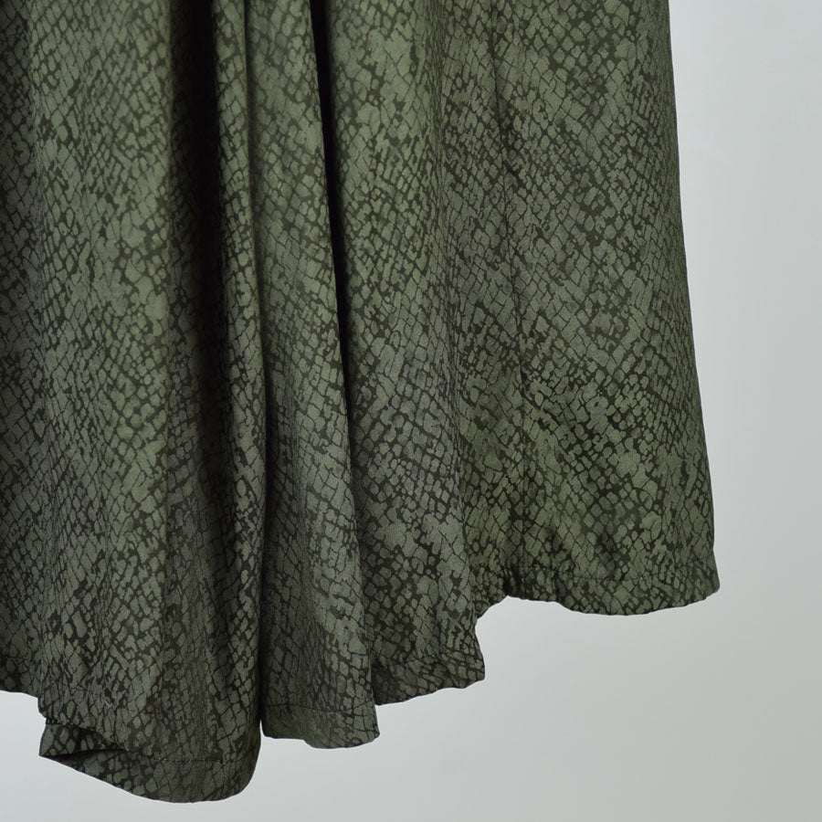 Snake JACQUARD FLARED SKIRT