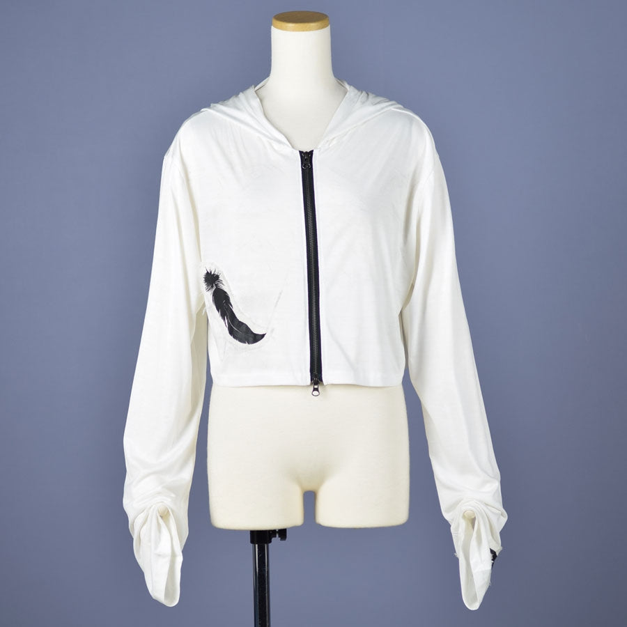 Angel's Feather short hoodie