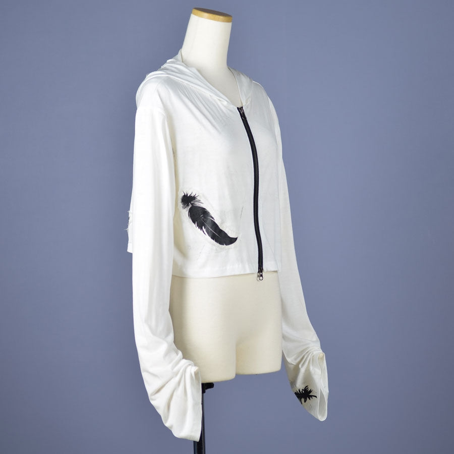Angel's Feather short hoodie
