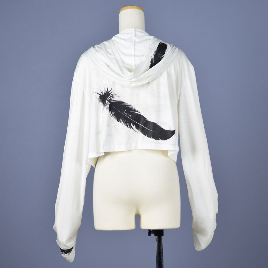Angel's Feather short hoodie