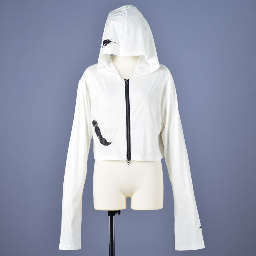 Angel's Feather short hoodie