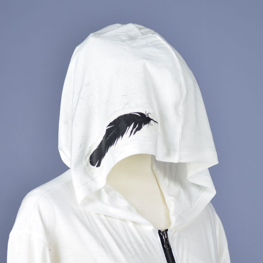 Angel's Feather short hoodie