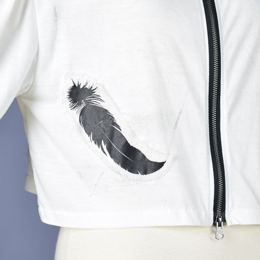 Angel's Feather short hoodie