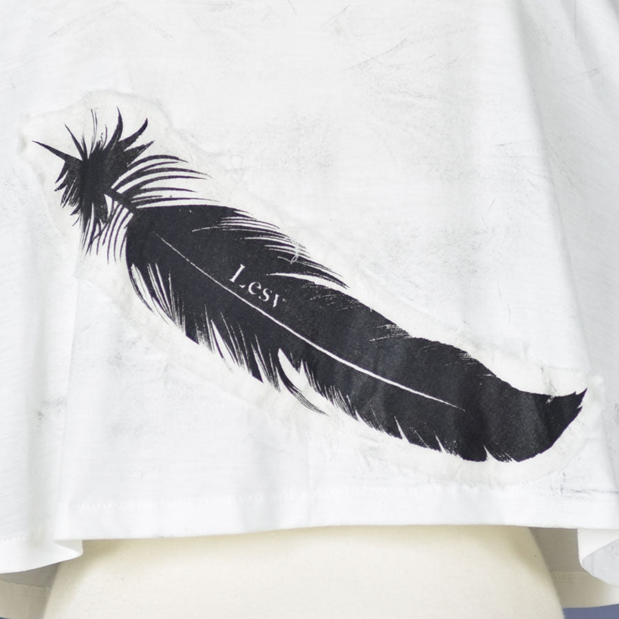 Angel's Feather short hoodie