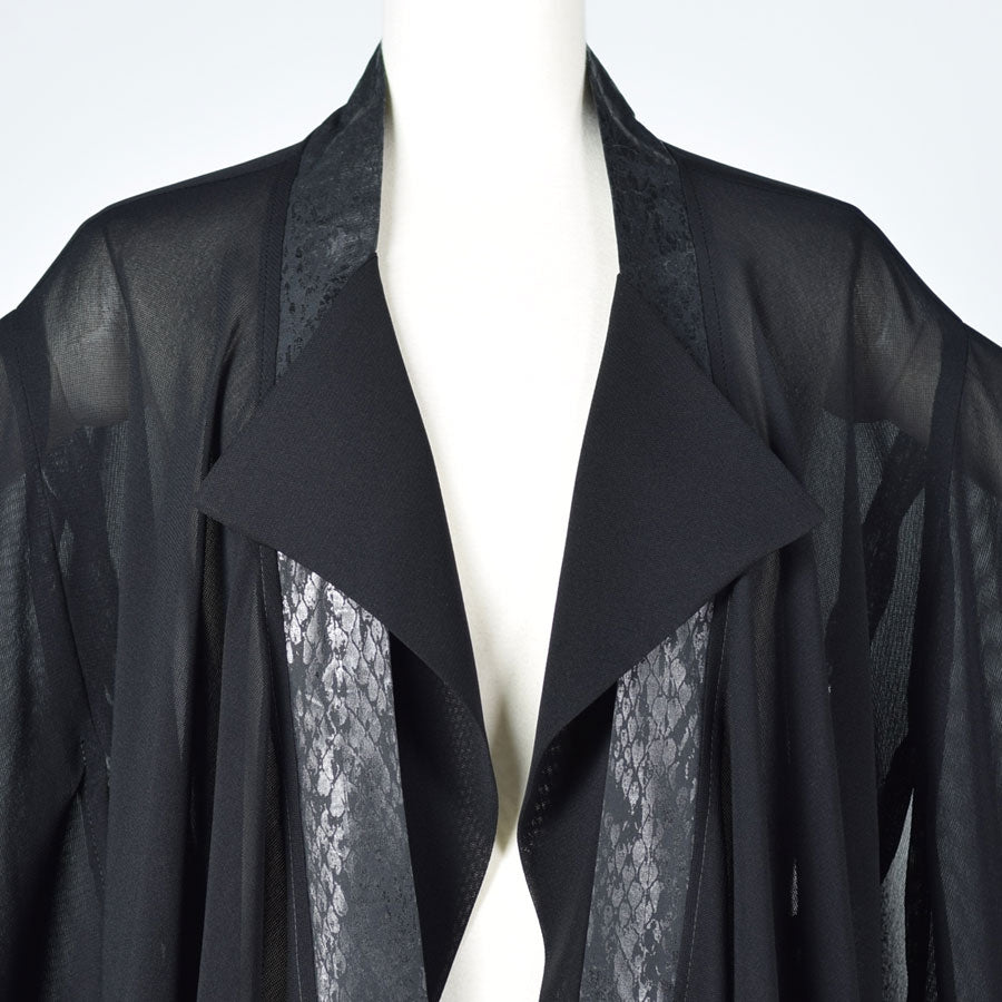 Snake Collar Drape Kimono