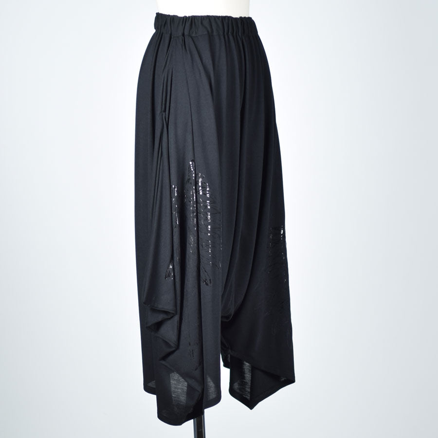 Angel Wings Drape Saruel Pants