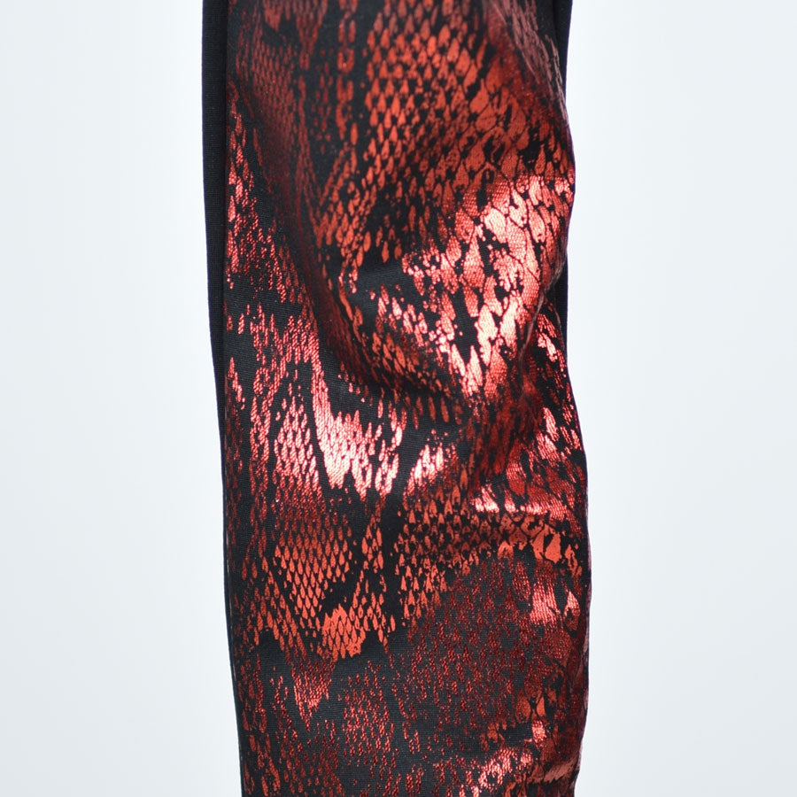 Shiny Snake Pattern Leggings Pants