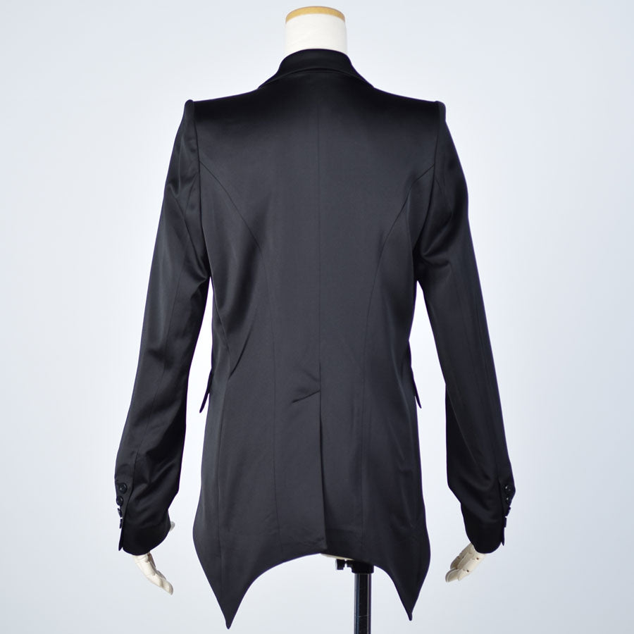 Glossy Material Tailored Jacket