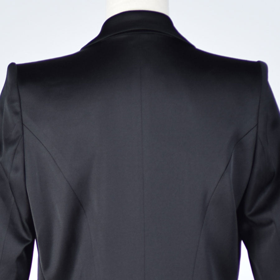 Glossy Material Tailored Jacket