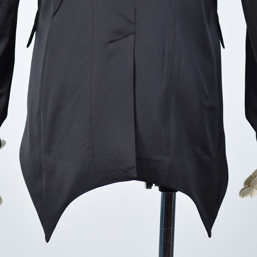 Glossy Material Tailored Jacket