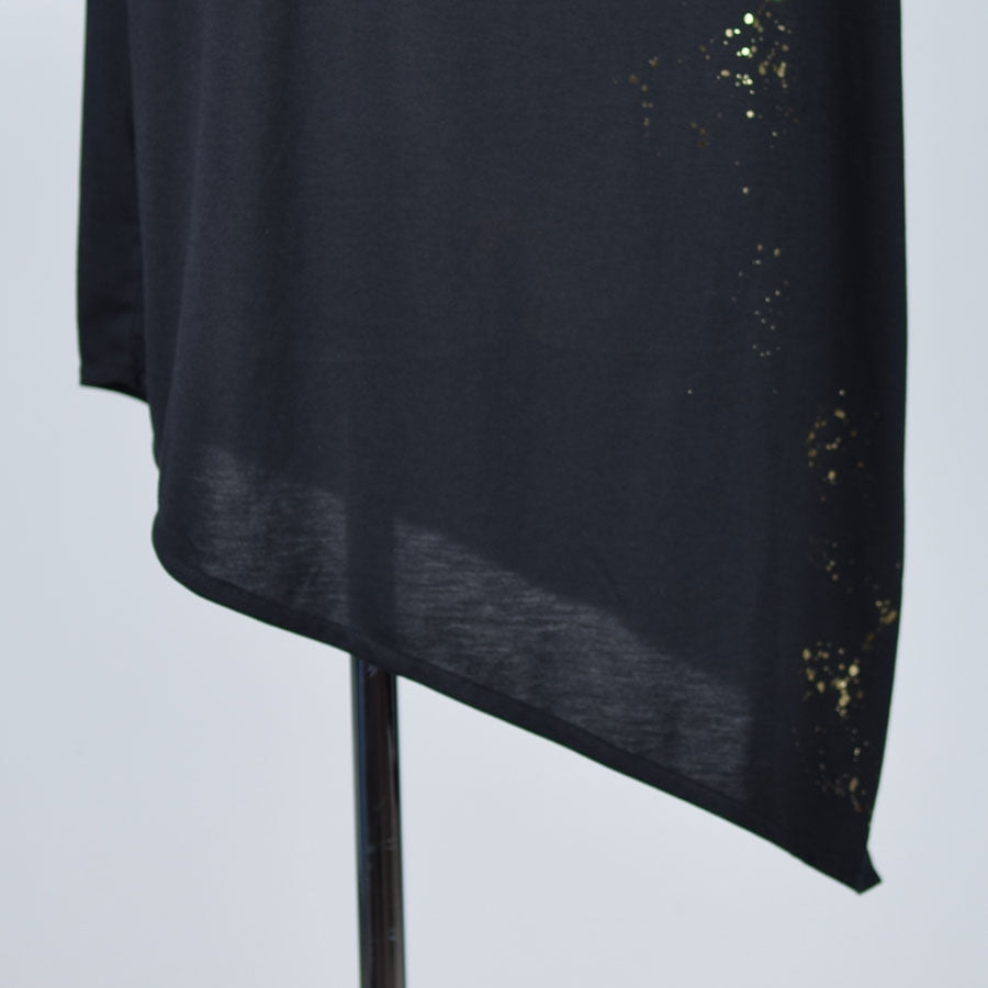Gold splash paint kimono tunic