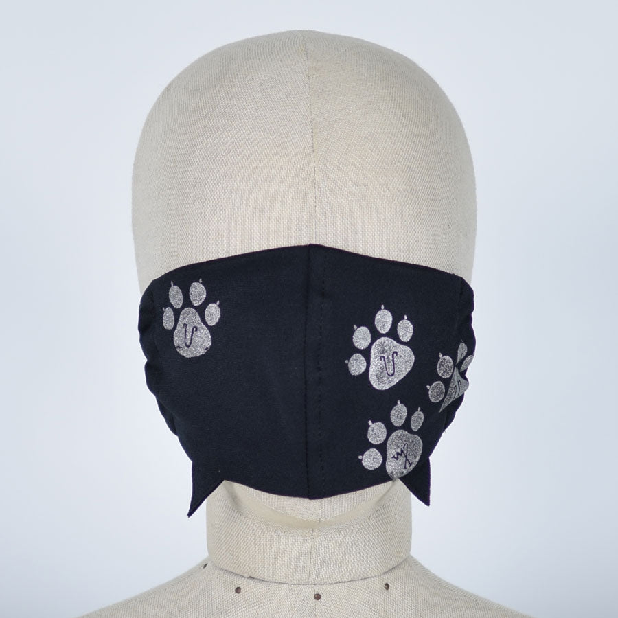 Cat footprint cat ear mask Wear / L