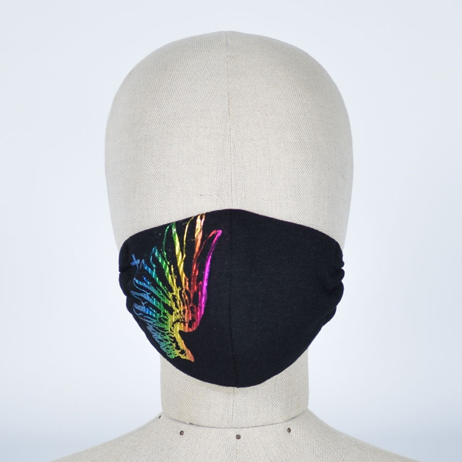 Rainbow angel wings Mask Wear / M