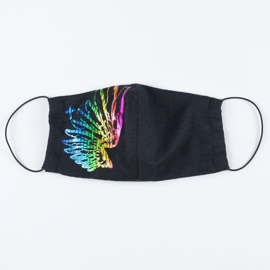 Rainbow angel wings Mask Wear / M