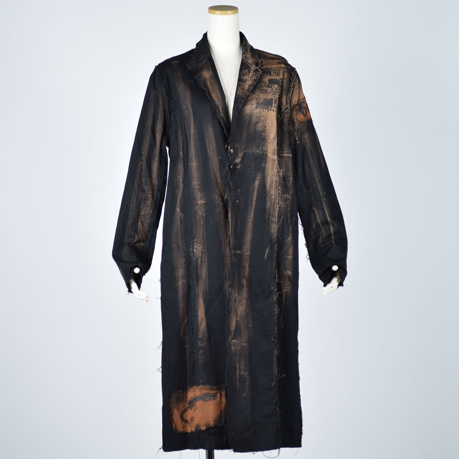 Bleach paint long jacket
