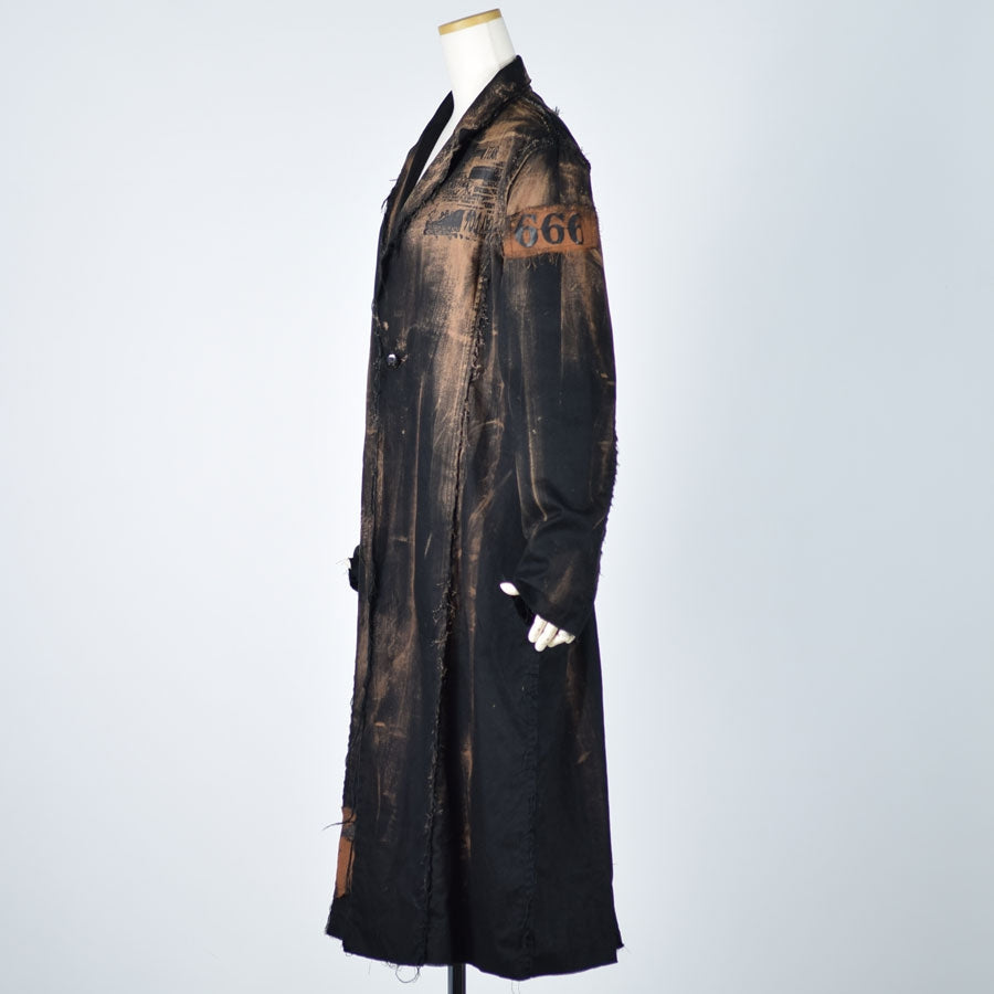 Bleach paint long jacket