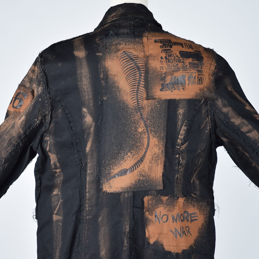 Bleach paint long jacket