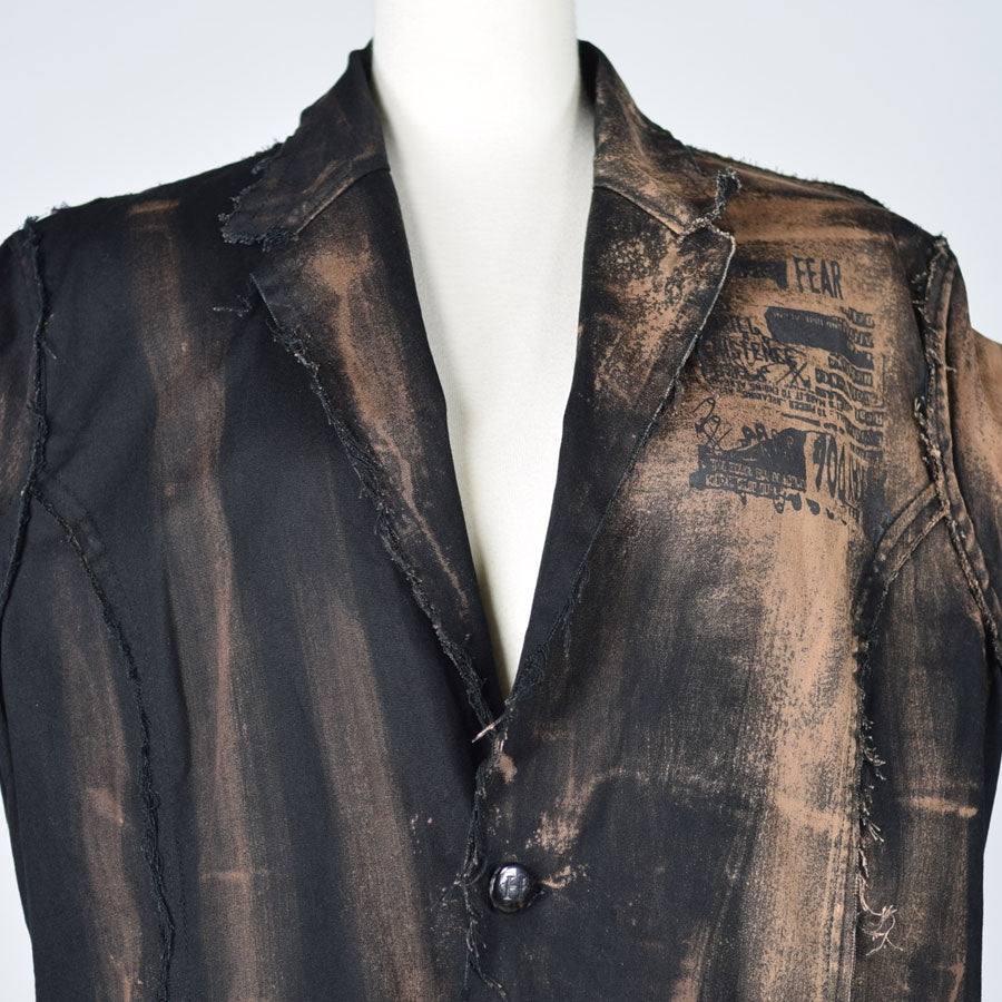 Bleach paint long jacket