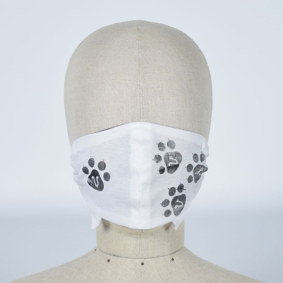 Cat footprint cat ear mask Wear / L