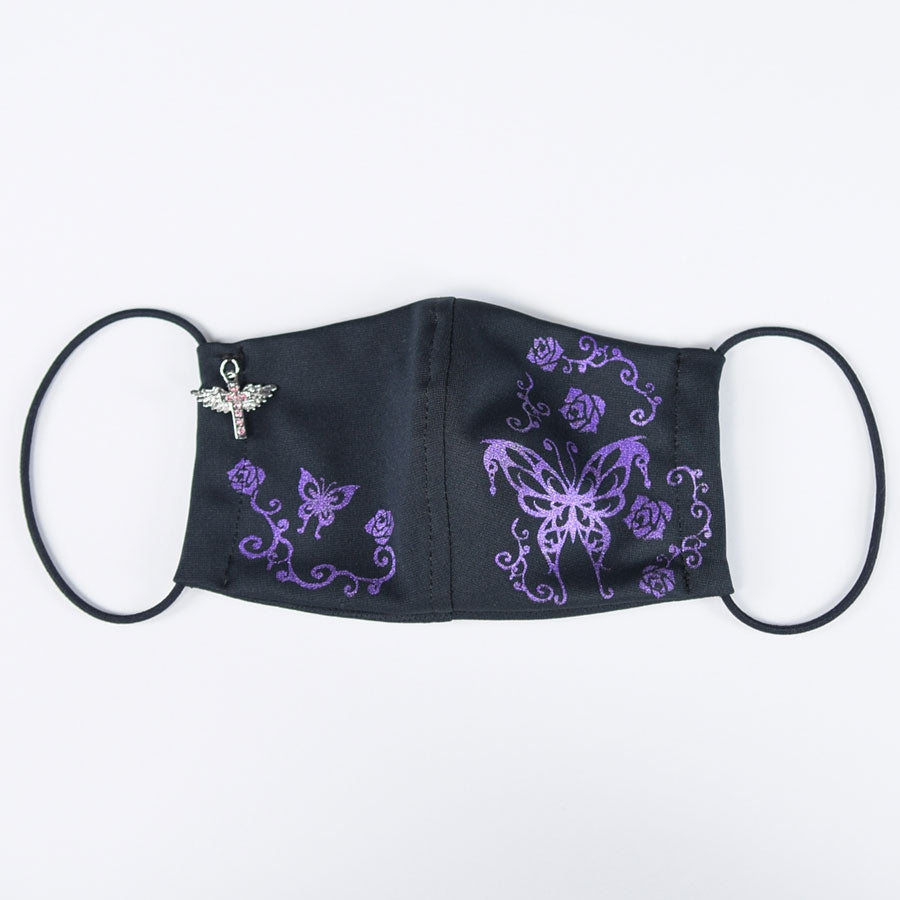 Butterfly and Rose Cross Mask Wear