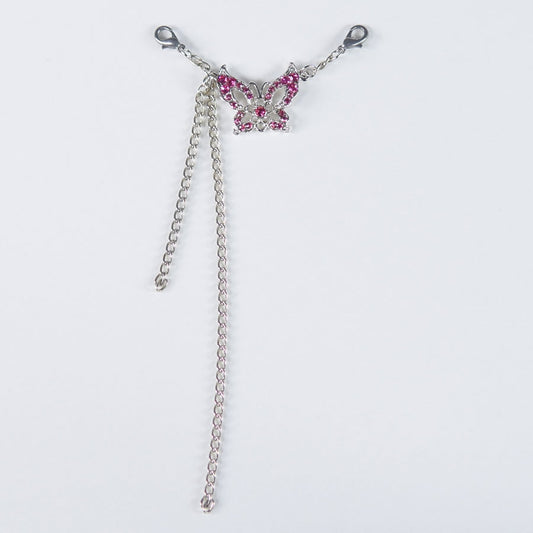 Pink Rhinestone Butterfly MACCESSORY