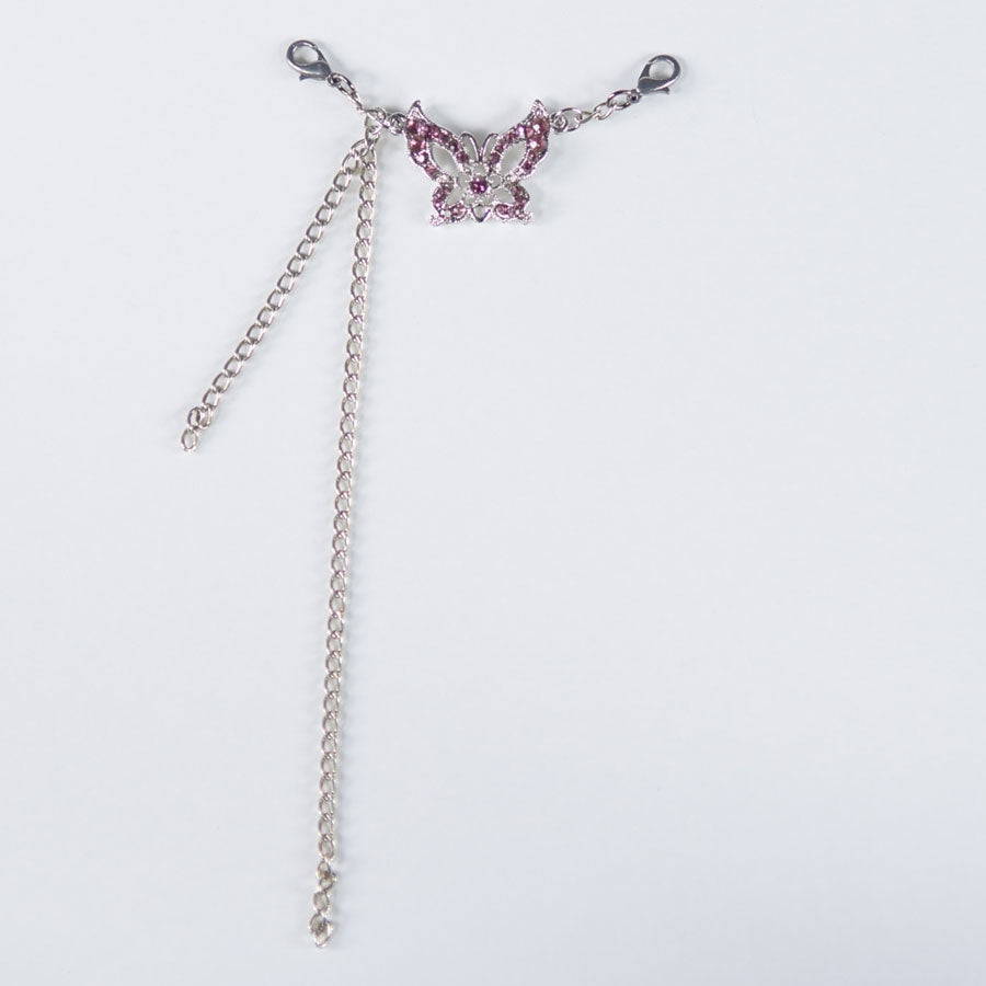 Purple Rhinestone Butterfly MACCESSORY