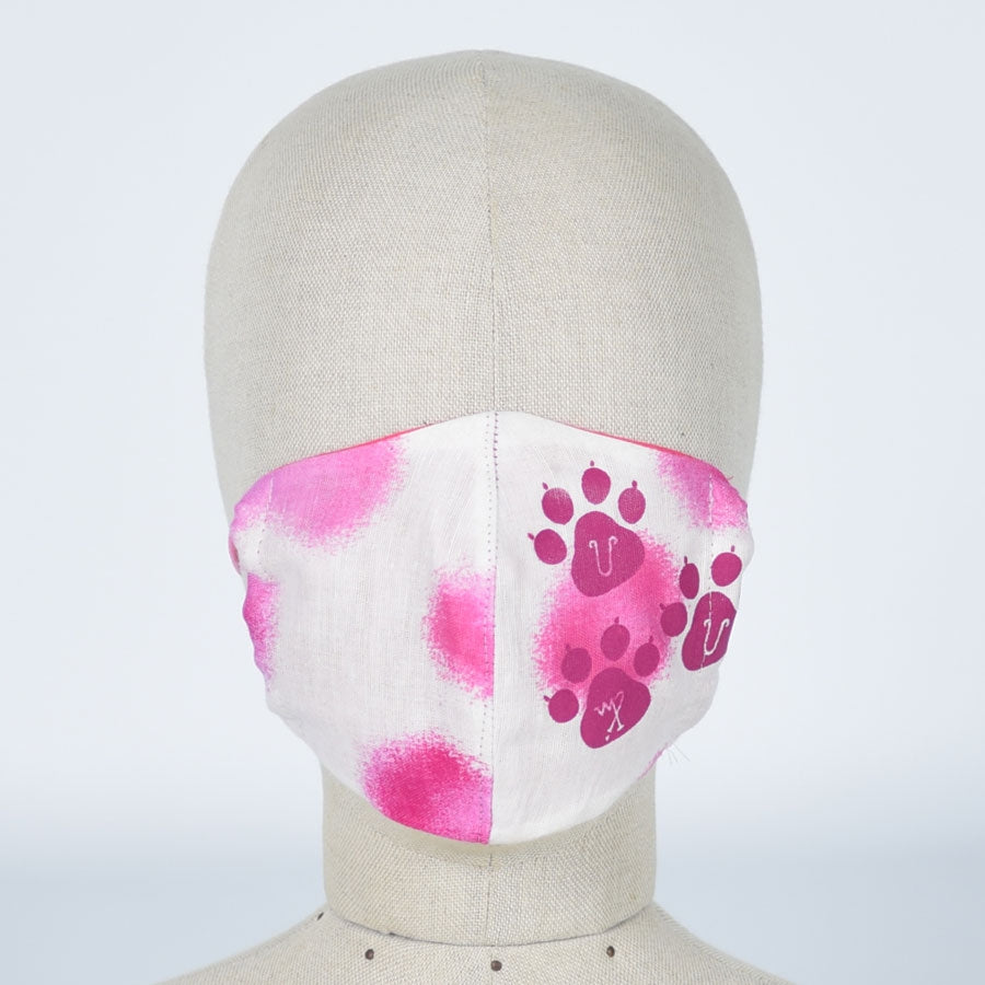 Footprint Pink Cat Mask Wear / M