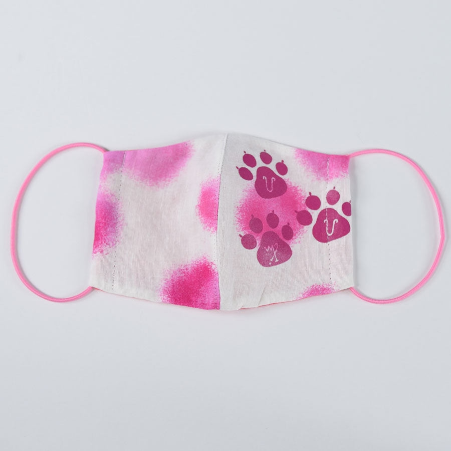 Footprint Pink Cat Mask Wear / M
