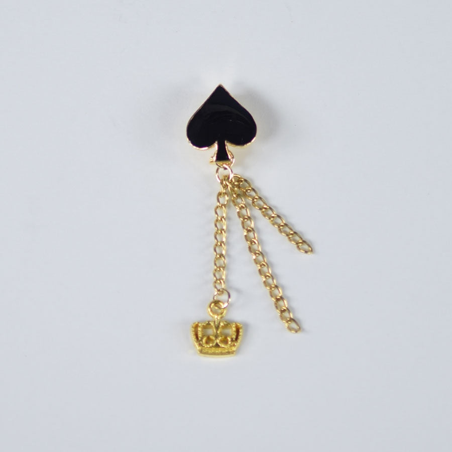 Spade & Crown Chain Pin Maccessory