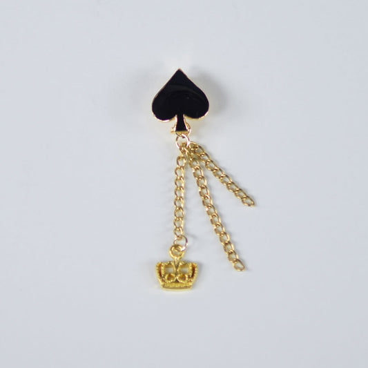 Spade & Crown Chain Pin Maccessory